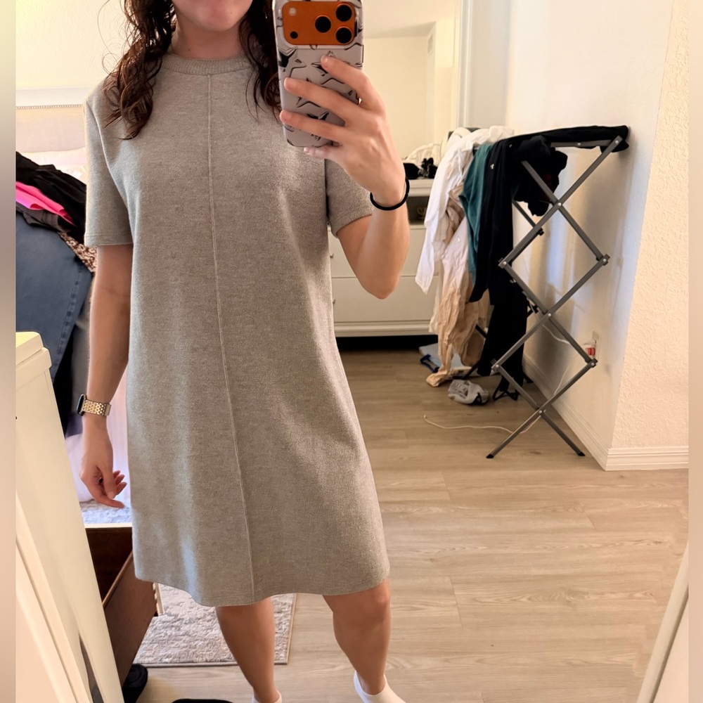 Zara gray sweater dress